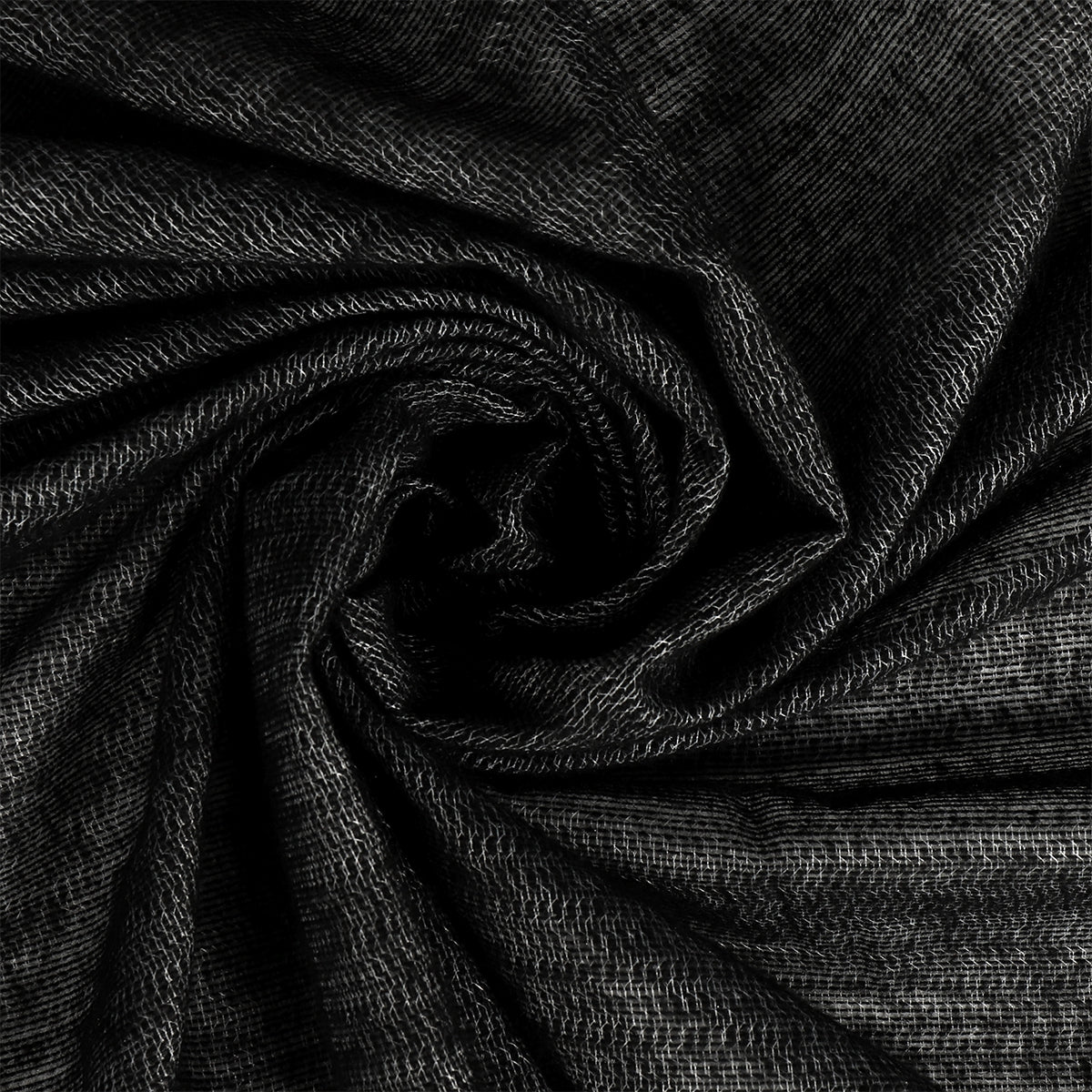 Трикотажное полотно дублерин KUBRO TEXTILE, плотность 65 г/м², модель 132 TD/BK, цвет черный, ширина 150 см, упаковка рулон 100 м.
