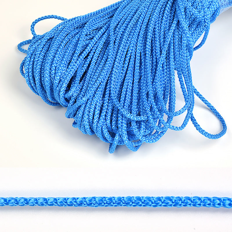 Думалоқ полипропилен шнур — 3 мм, василёк (тўқ кўк) рангда, ўрови: 100 м