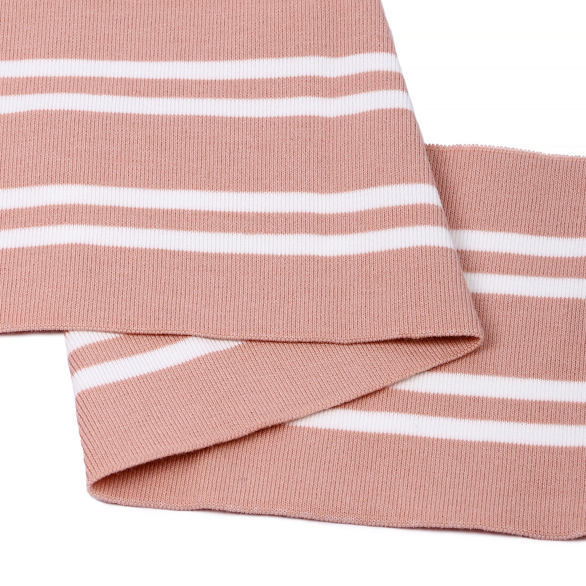 Полосали кўк рангдаги трикотажли подвяз манжет