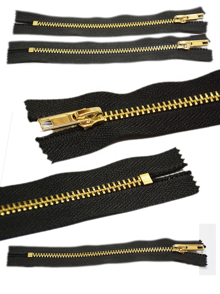 4,5 йг 4YG джинсы фермуар 25 см металл фермуар Ёпиқ узунлик ва ранг логотипи Полестер лента Джинсы ва кийимлар учун автоматик қулфлаш слайдери