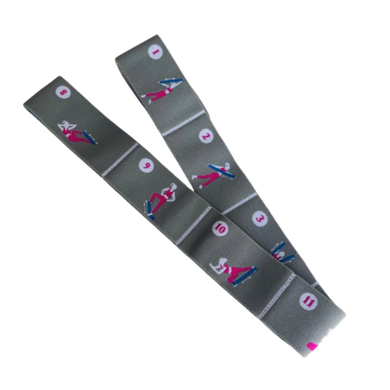 Йога бантлари учун тутқичли машқлар қаршилиги эластик мини махсус тасма тўплами