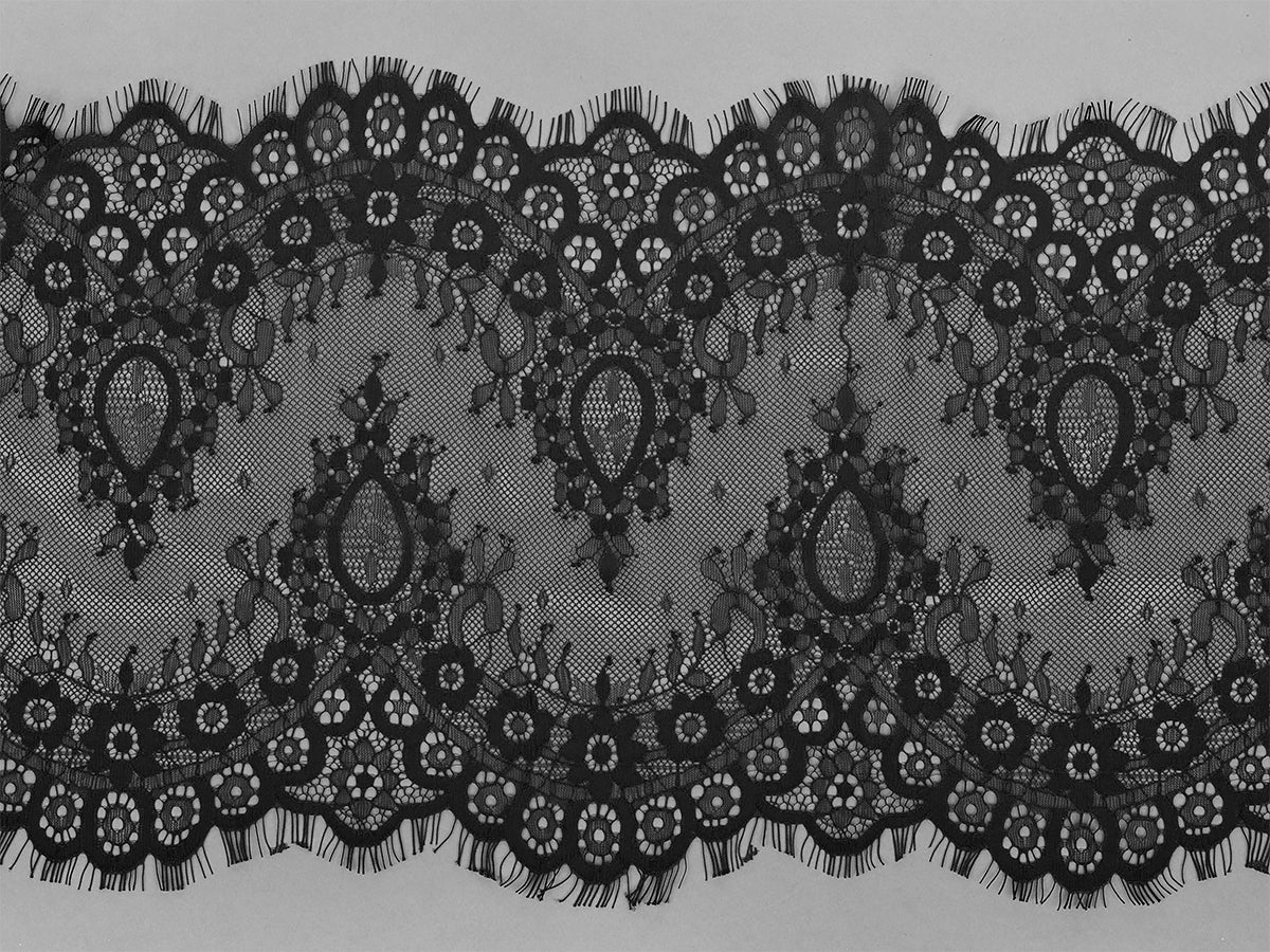 Қора “ресничка” кружево — 250 мм, 3 м