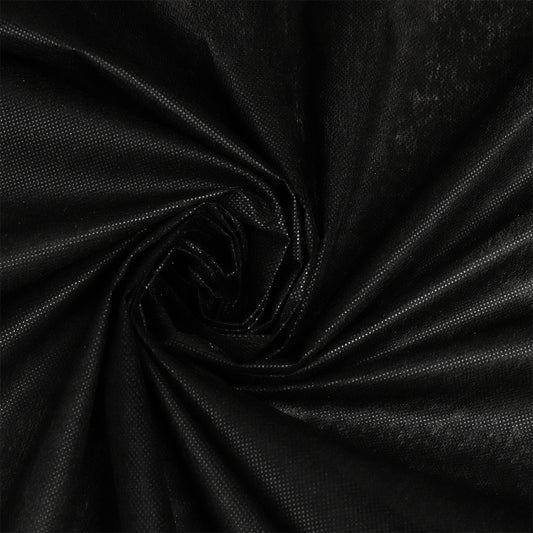 Флис KUBRO TEXTILE, клеевая точка PA, 40 г/м², цвет черный, ширина 90 см, рулон 100 м.