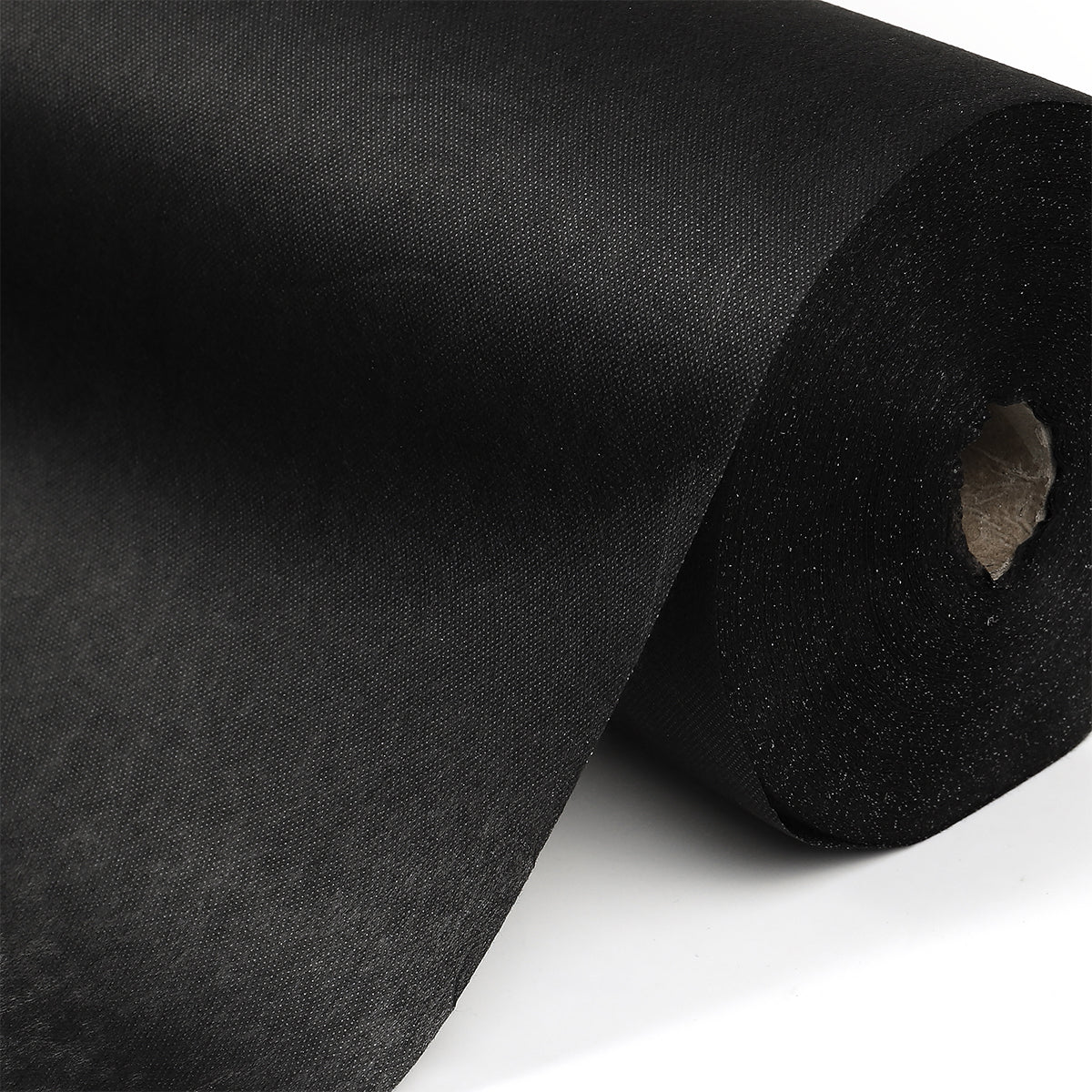 Флис KUBRO TEXTILE, клеевая точка PA, 40 г/м², цвет черный, ширина 90 см, рулон 100 м.