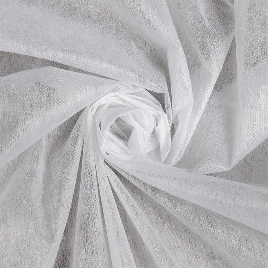 Флис KUBRO TEXTILE, клеевая точка ПА, 30 г/м², цвет белый, ширина 90 см, рулон 100 м.