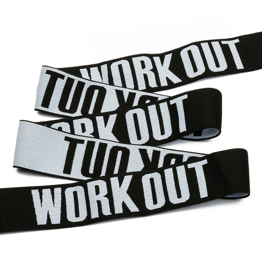 Тўқилган юмшоқ резинка WORK OUT, эни 40мм, қадоғи 25м.
