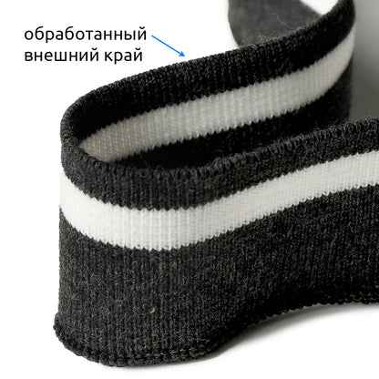 Полосали кулранг трикотажли манжет-подвяз