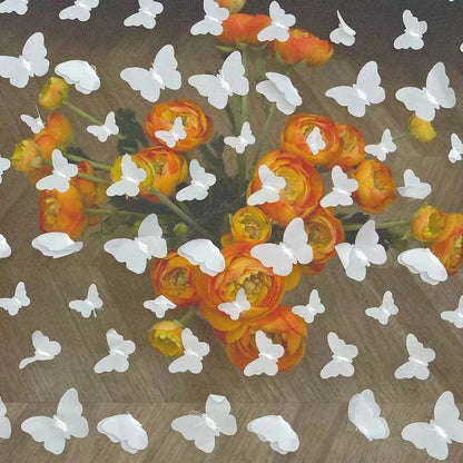 3D капалак нақшли кружев мата — лазер билан кесилган, тикима орқали безатилган зебо материал. Болалар кўйлаги ва байрам кийимлари учун мос