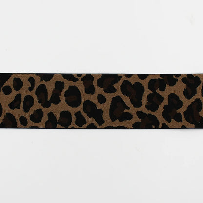 Махсус 4 см 6 см кенг юмшоқ нейлон спандех босилган леопард эластик тасма шимлар учун боксчи белбоғи