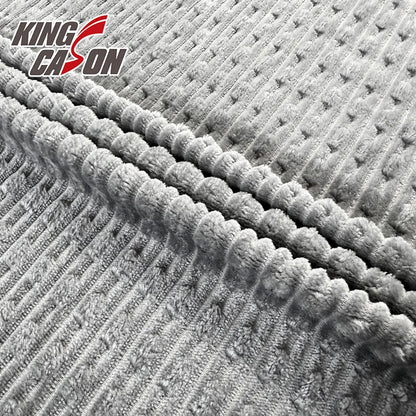 Ишлаб чиқарувчи Kingcason томонидан оптом таклиф этиладиган экологик тоза, нафис, рангли полиэстер фланель флис мато