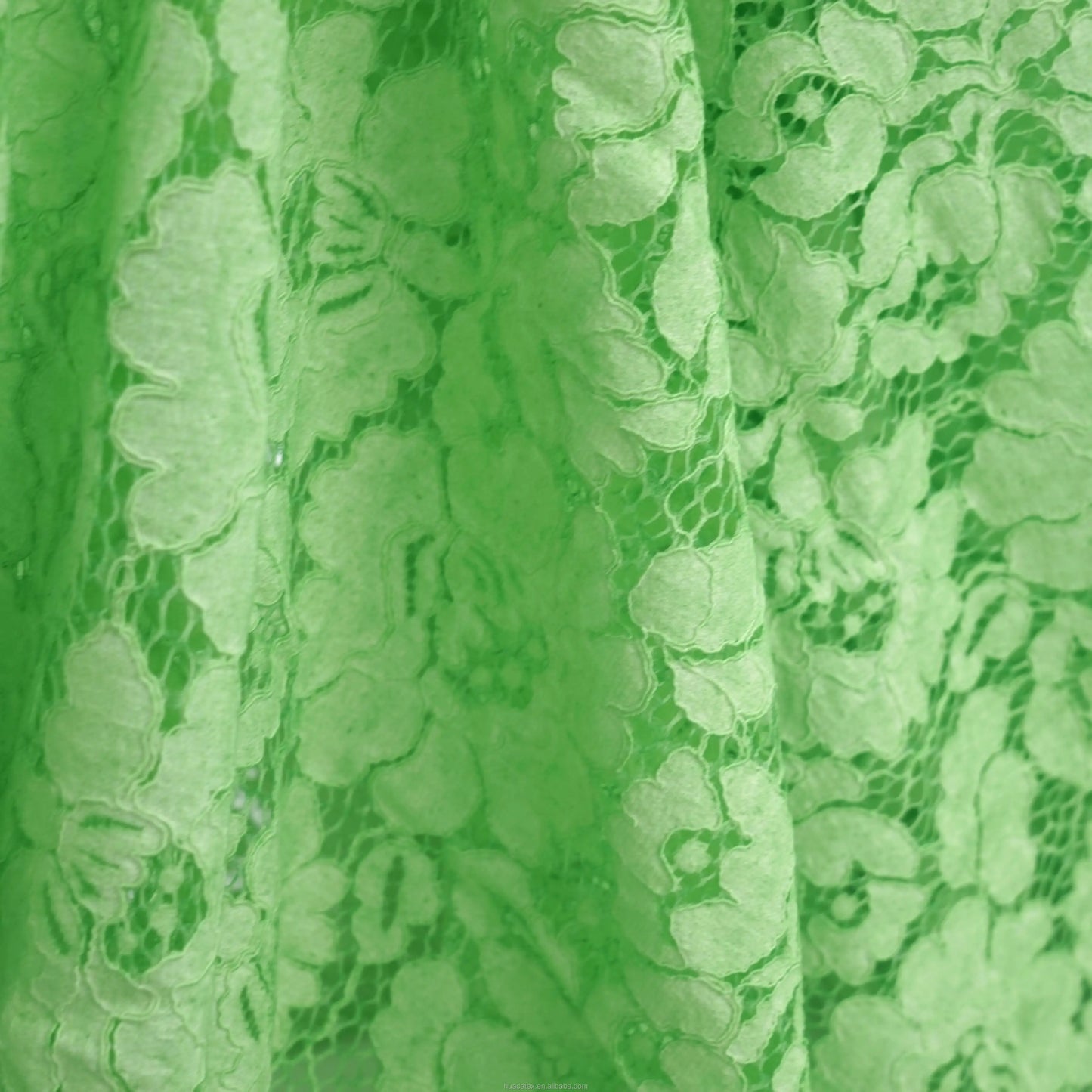 Кийим учун нейлон ва пахта гипур барглари нақшли район дантелли мато