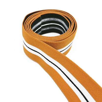 Ишлаб чиқарувчи улгуржи яхши нарх Эластик белбоғли Полестер мато уй тўқимачилик учун ўралган эластик тасма Мода DIY қўл санъатлари