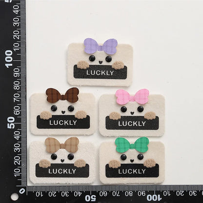 Мултфилм мато ёрлиқлари кўп қиррали тўқув ямалар болалар учун сумкалар шляпалар кийим аксессуарлари