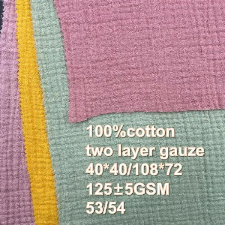 40x40 ўлчамли икки қатламли пахта марля