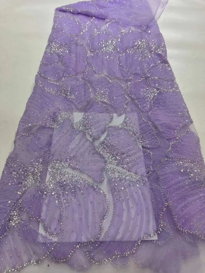 Африка 3д гипуре кристаллари дантелли матолар