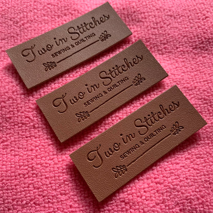 Қўлда ишланган синтетик ПУ сунъий тери патч, махсус жинси шимлар маркаси бўрттирма чарм ёрлиғи