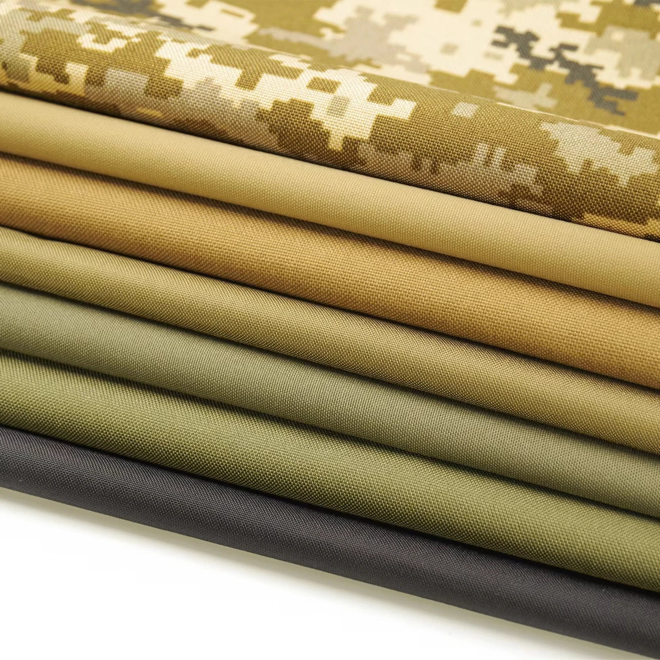 Махсус тўқилган сув ўтказмайдиган йиртиққа чидамли қаришга қарши бардошли нейлон пахта мато тактик формаси камуфляж кийим матоси
