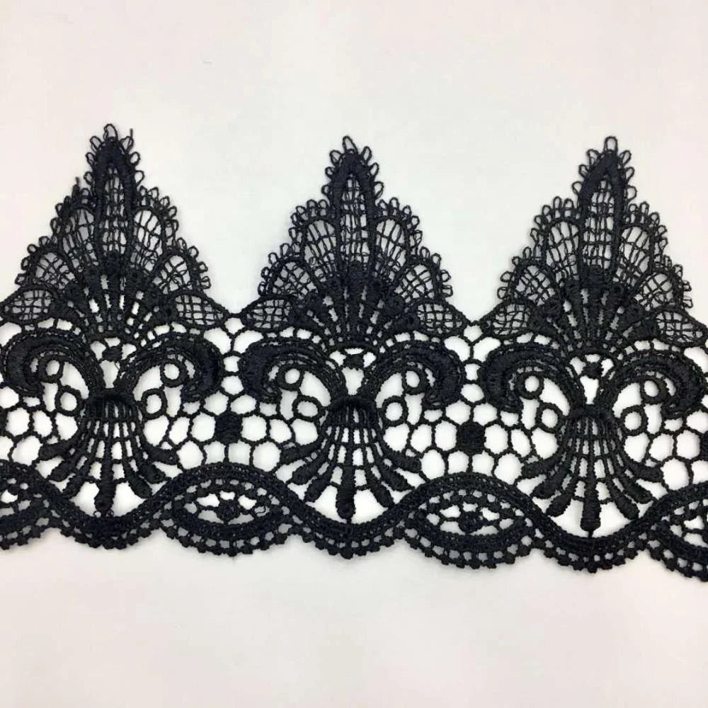 СЖ-ФНЛ1001 Юқори сифатли гипур дантелли трим Сувда эрувчан дантелли