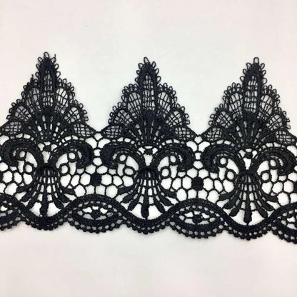 СЖ-ФНЛ1001 Юқори сифатли гипур дантелли трим Сувда эрувчан дантелли