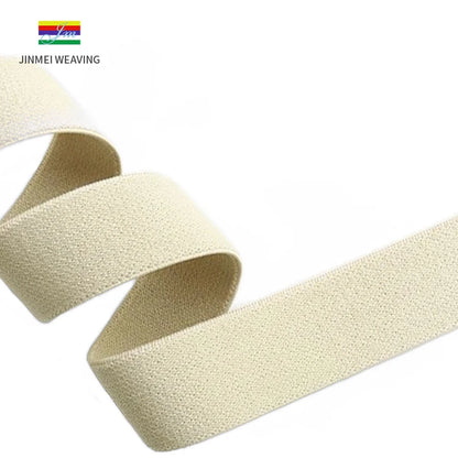 Энг яхши сифатли Эластик тўқув эластик тасма тўқиш тасмаси Юқори сифатли оқ ва қора 1см 1.5cm 2см 2.5cm 3.8cm ўлчамлар