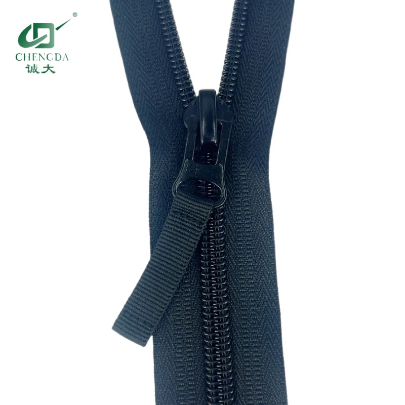 Янги дизайндаги улгуржи махсус тортувчи 8 # очиқ учли фермуар, махсус нейлон фермуарли слайдерли