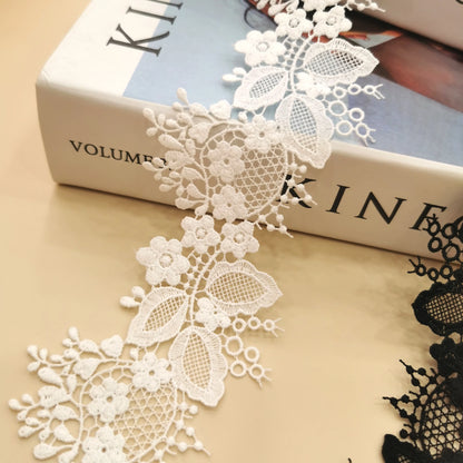 Янги дизайнлаштирилган гулли сутли ипак гипур Швейтсария дантелли франтсуз дантелли тўй либоси мато келинлик либоси кечки либос аксессуарлари