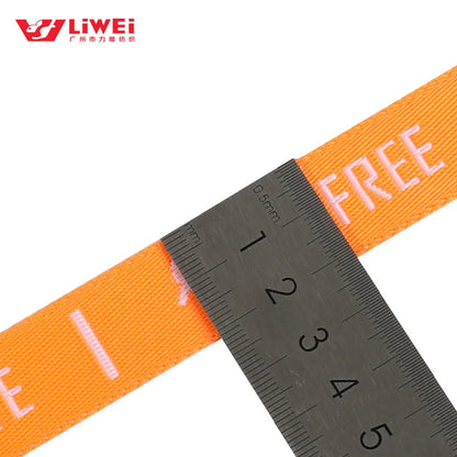 Уй тўқимачилик камарлари учун жаккардли эластик тўқув лентаси Полестер / пахта босилган логотипли рулон