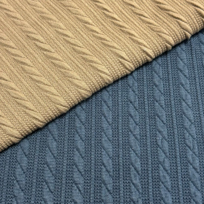 Трикотаж жаккард, оғир вазнли, ипдан бўялган 100% полиэстер — йирик игнали тузилишига эга кийим матоси. Қизлар кийими учун оптом (MY03#)