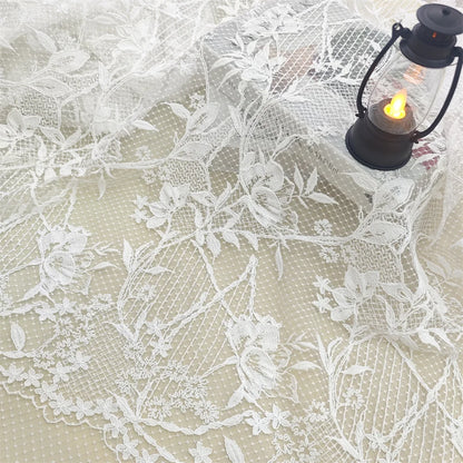 Иссиқ сотиладиган маҳсулот Оғир саноат сувда эрувчан дантелли ҳашаматли Швейтсария гипюри