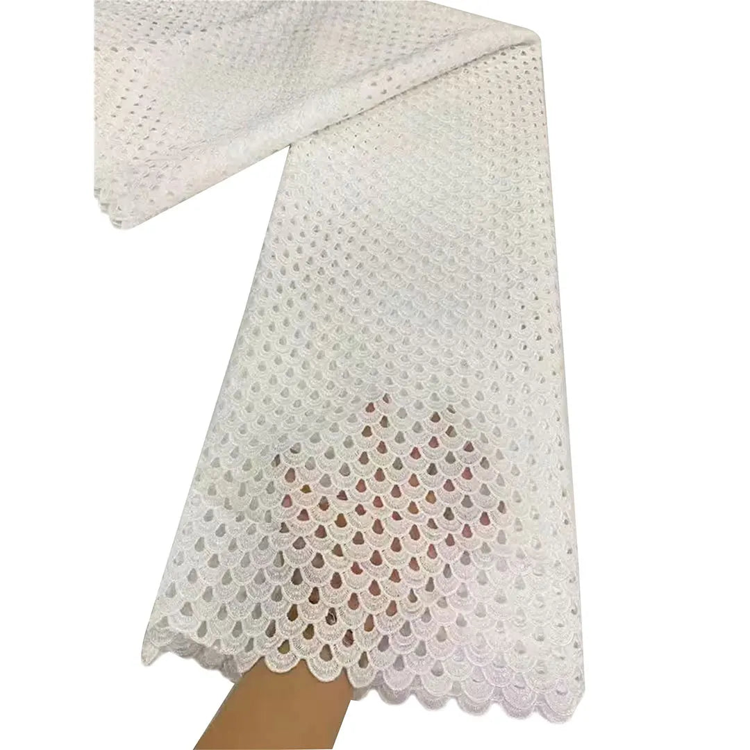 NI.AI Нигерия гипур дантел мато 2025 Юқори сифатли пушти Африка тўр сутли ипак каштадўзлик аёллар учун дантел мато