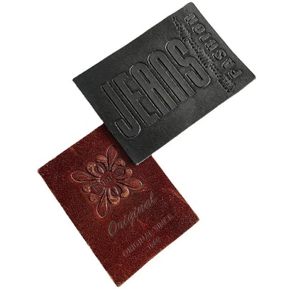 Махсус бўрттирма кийим нишони тери ямоғи Дебоссед ҳақиқий тери ҳақиқий тери ёрлиғи ёрлиғи жинси шимлар / кийим / сумкалар учун ямоқ