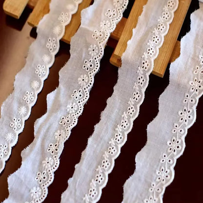 Кийим-кечак аксессуарлари учун Африка гипуре пахта тўрли каштадўзлик гуллари