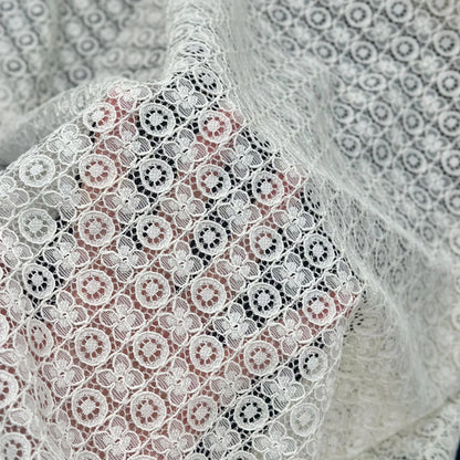 YY Янги мода гулли 70% пахта 30% нейлон  кордонли кўйлак ва болалар кийимлари учун тўлиқ гипур тўрли мато