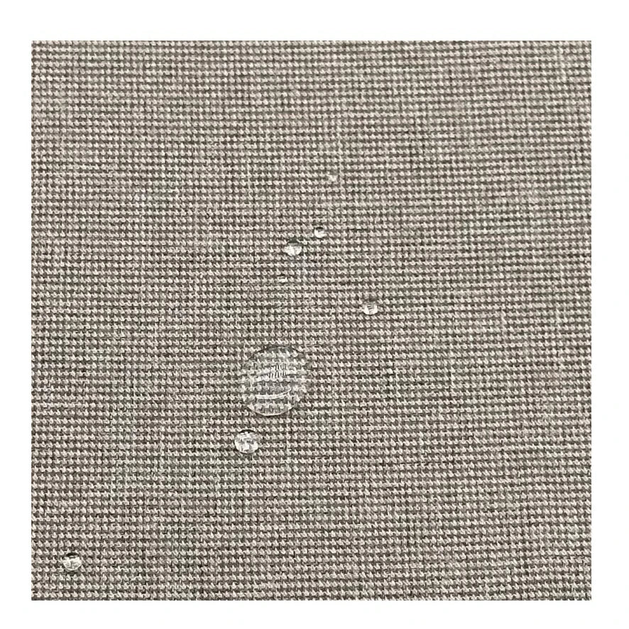 Завод ишлаб чиқариши — 300D катионлик («cationic») полиэстердан тайёрланган, жунга ўхшаш «хундстоут» (thousand bird / houndstooth) нақшли костюм матоси. Профессионал костюм ва формалар учун мос, юқори сифатли полиэстер мата