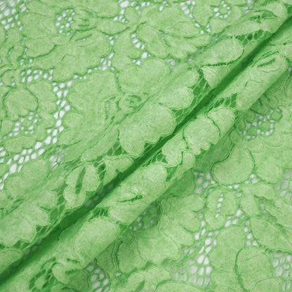 Кийим учун нейлон ва пахта гипур барглари нақшли район дантелли мато