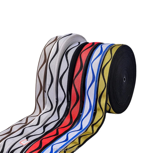 Тўшак учун арзон 37% полипропилен 63% полестер тўшак четини боғловчи лента жаккардли лента