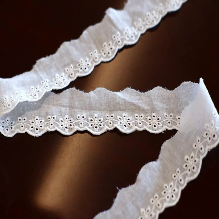 Кийим-кечак аксессуарлари учун Африка гипуре пахта тўрли каштадўзлик гуллари