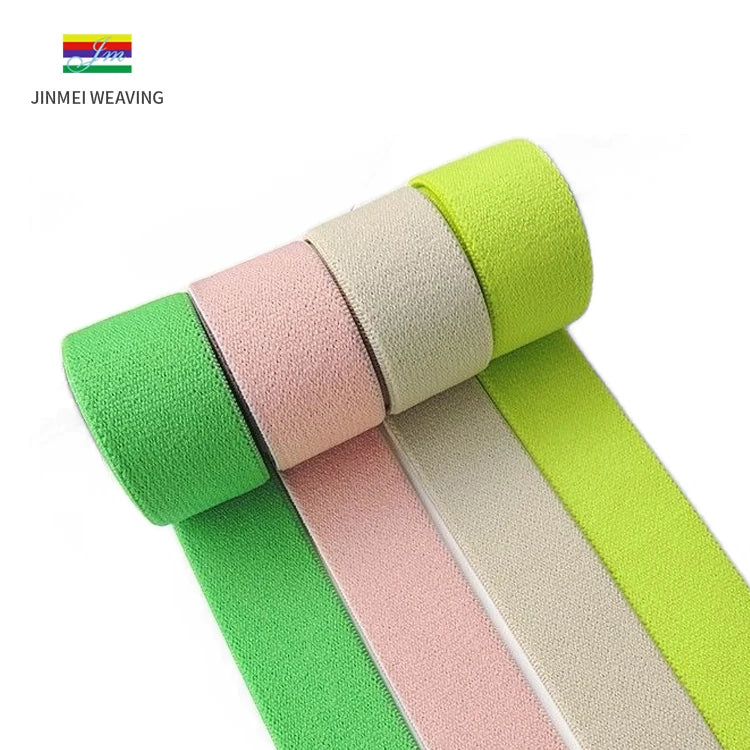 Энг яхши сифатли Эластик тўқув эластик тасма тўқиш тасмаси Юқори сифатли оқ ва қора 1см 1.5cm 2см 2.5cm 3.8cm ўлчамлар