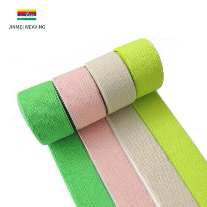 Энг яхши сифатли Эластик тўқув эластик тасма тўқиш тасмаси Юқори сифатли оқ ва қора 1см 1.5cm 2см 2.5cm 3.8cm ўлчамлар