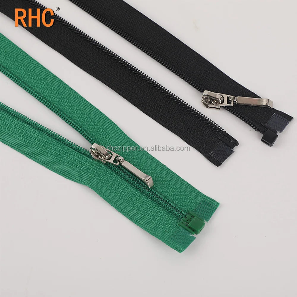 Заводдан тўғридан-тўғри етказиб бериладиган 3# нейлон замок — очиқ турдаги пластик фермур (кийим ва куртка аксессуарлари учун)