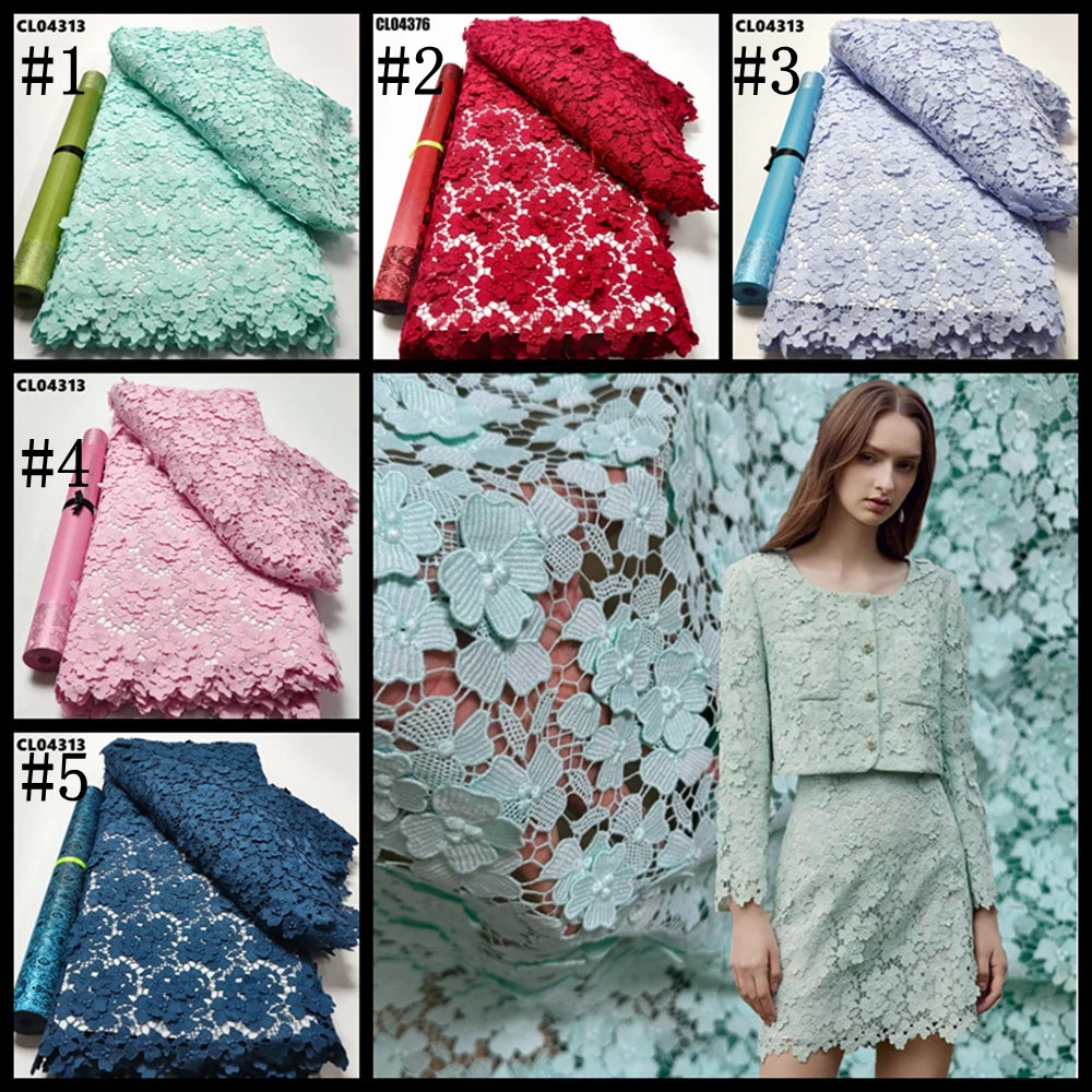 Австрия кристалли каштадўзлик мато гипури кийим учун