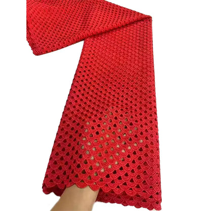 NI.AI Нигерия гипур дантел мато 2025 Юқори сифатли пушти Африка тўр сутли ипак каштадўзлик аёллар учун дантел мато