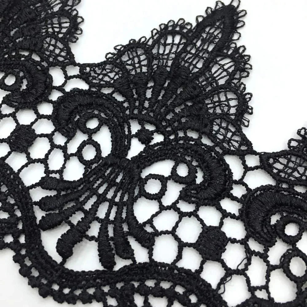 СЖ-ФНЛ1001 Юқори сифатли гипур дантелли трим Сувда эрувчан дантелли