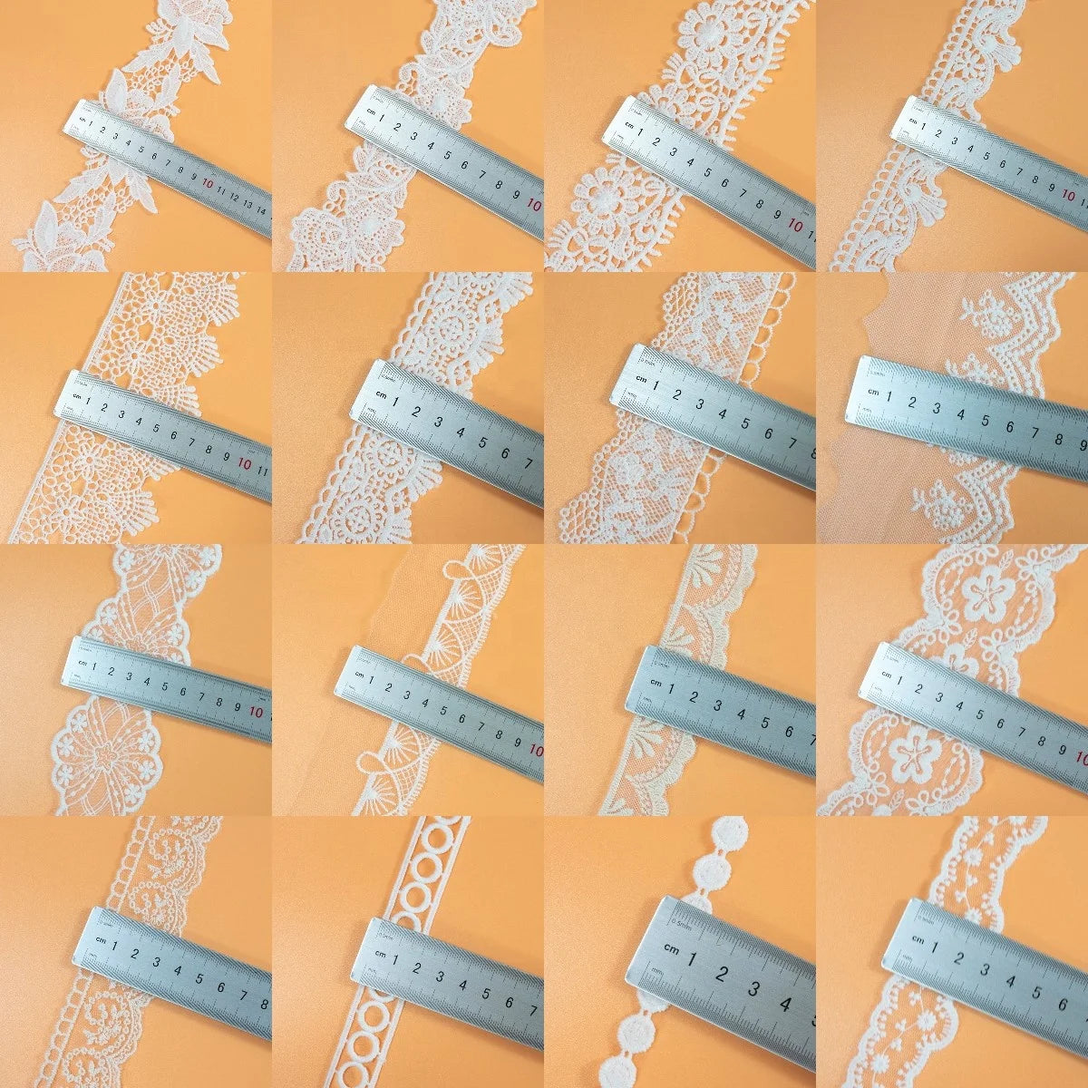 Полестер оқ кашта тикилган дантел 3д гулли гипур дантел кашта тикиш матоси