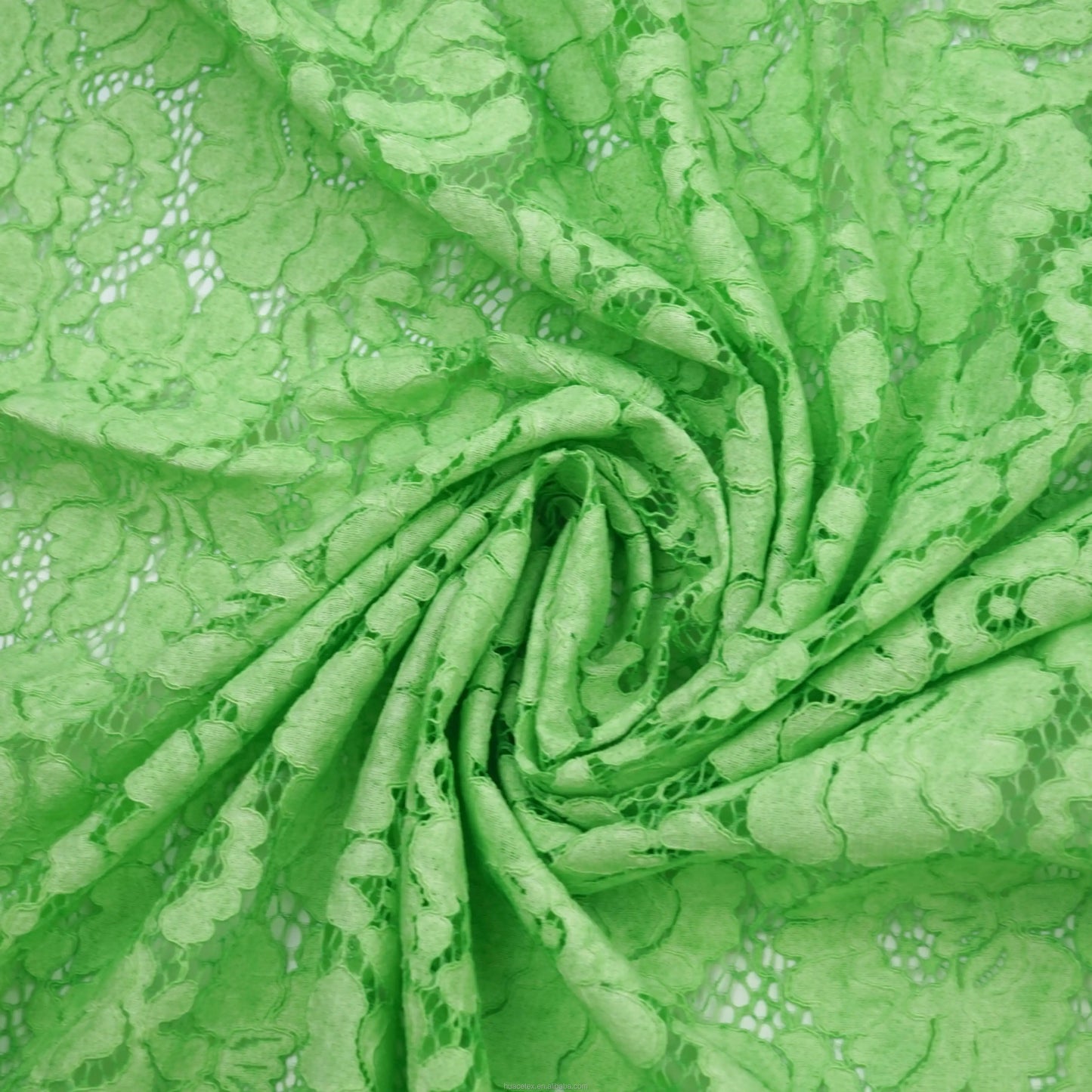 Кийим учун нейлон ва пахта гипур барглари нақшли район дантелли мато