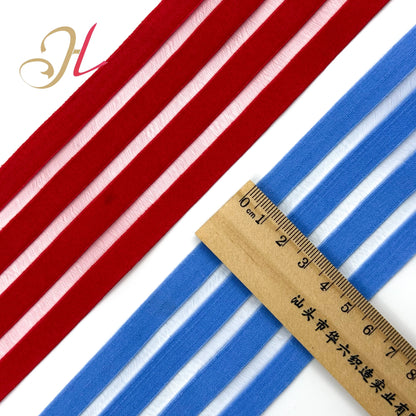 Шантоу эластик тасма фабрикаси улгуржи юқори эластик 4 қаторли 50 мм балиқ ипак эластик тасма