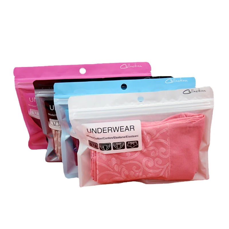 Қадоқлаш учун зипперли қопча — ички кийим ва кийим-бош учун мўлжалланган пакет