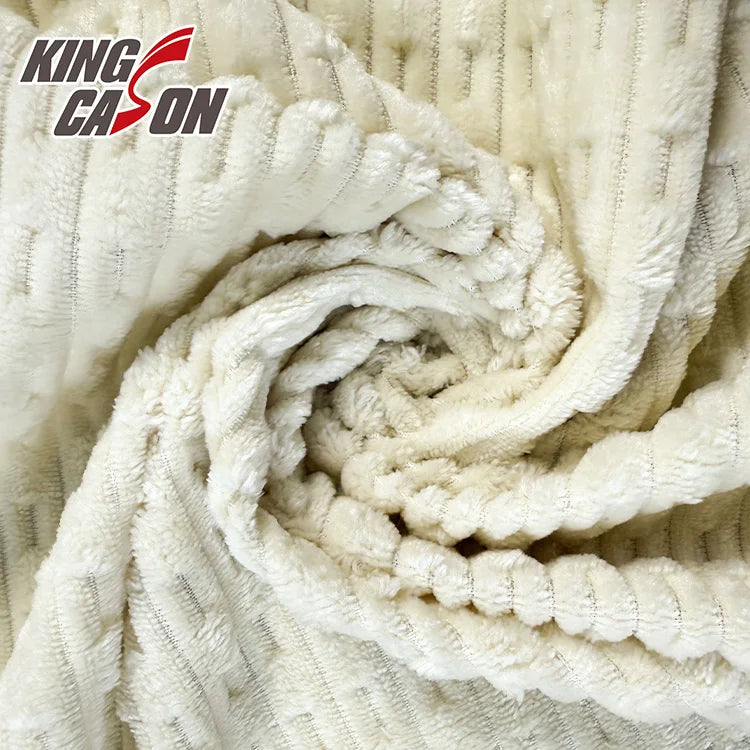 Ишлаб чиқарувчи Kingcason томонидан оптом таклиф этиладиган экологик тоза, нафис, рангли полиэстер фланель флис мато