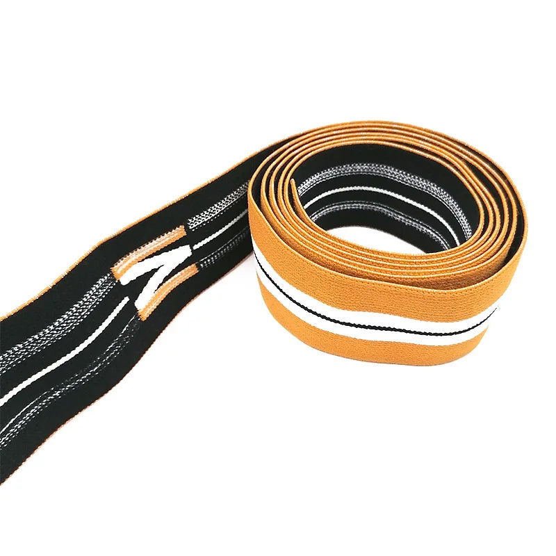 Ишлаб чиқарувчи улгуржи яхши нарх Эластик белбоғли Полестер мато уй тўқимачилик учун ўралган эластик тасма Мода DIY қўл санъатлари