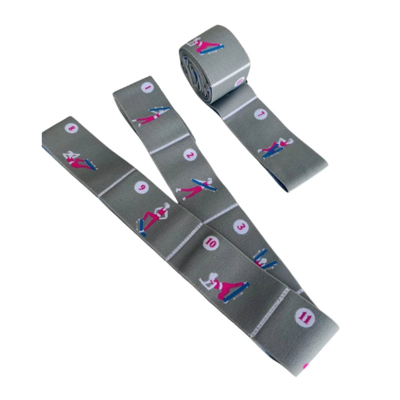 Йога бантлари учун тутқичли машқлар қаршилиги эластик мини махсус тасма тўплами